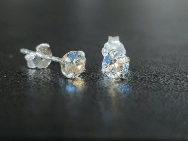 Boucles d'oreilles, cristal 4mm Sparkle.