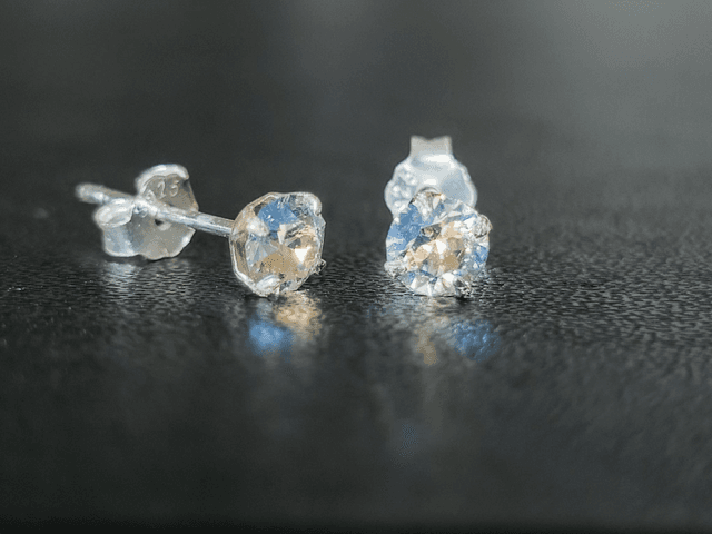 Boucles d&#039;oreilles, cristal 4mm Sparkle.